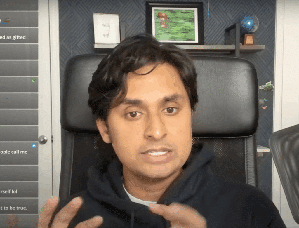 “Society sets the gifted child up to fail”: Psychiatrist Alok Kanojia, host of The Healthy Gamer podcast, sees many gifted children in his practice; rather than being an advantage, he says giftedness can “quite often…be a burden.” (Source of screenshot: YouTube/HealthyGamerGG)