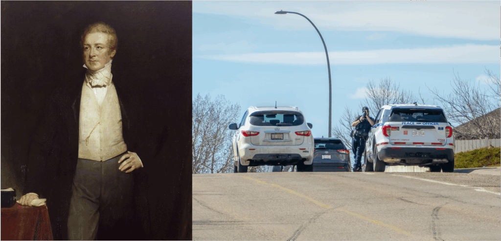 The police are the public, and vice-versa: Among Sir Robert Peel’s (left) famous nine principles of law enforcement is the need to secure “the willing co-operation of the public to the task of securing observance of laws.” Turning law enforcement into a revenue generating scheme weakens that crucial relationship.