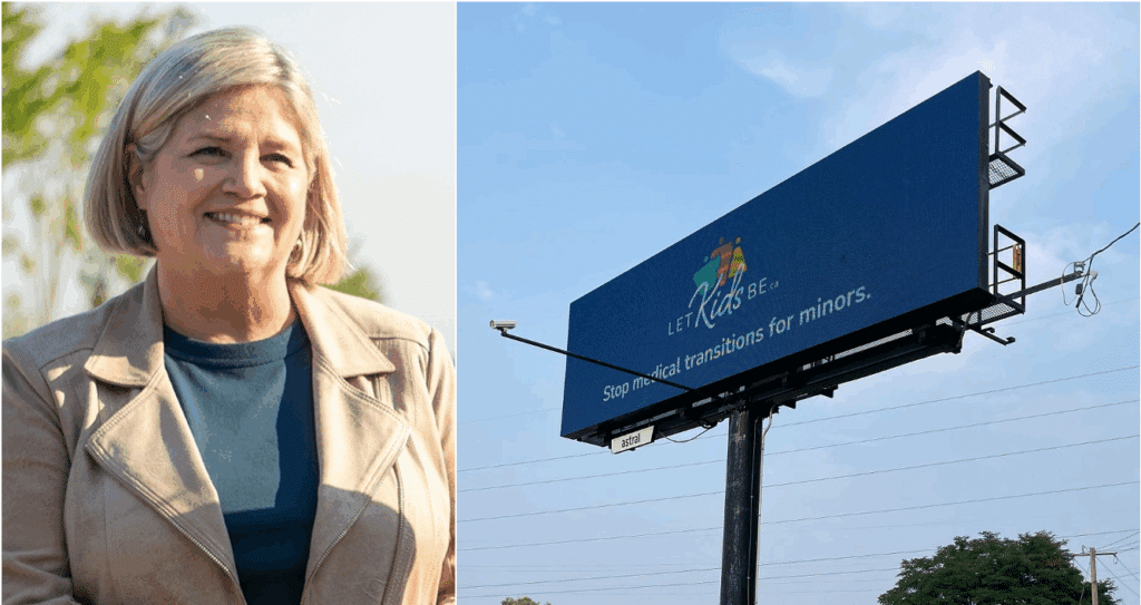 Mainstream opinion as “hate”: In Hamilton, Ontario, Mayor Andrea Horwath ordered removal of a billboard urging an end to sex-change operations for minors, triggering a Charter challenge.
