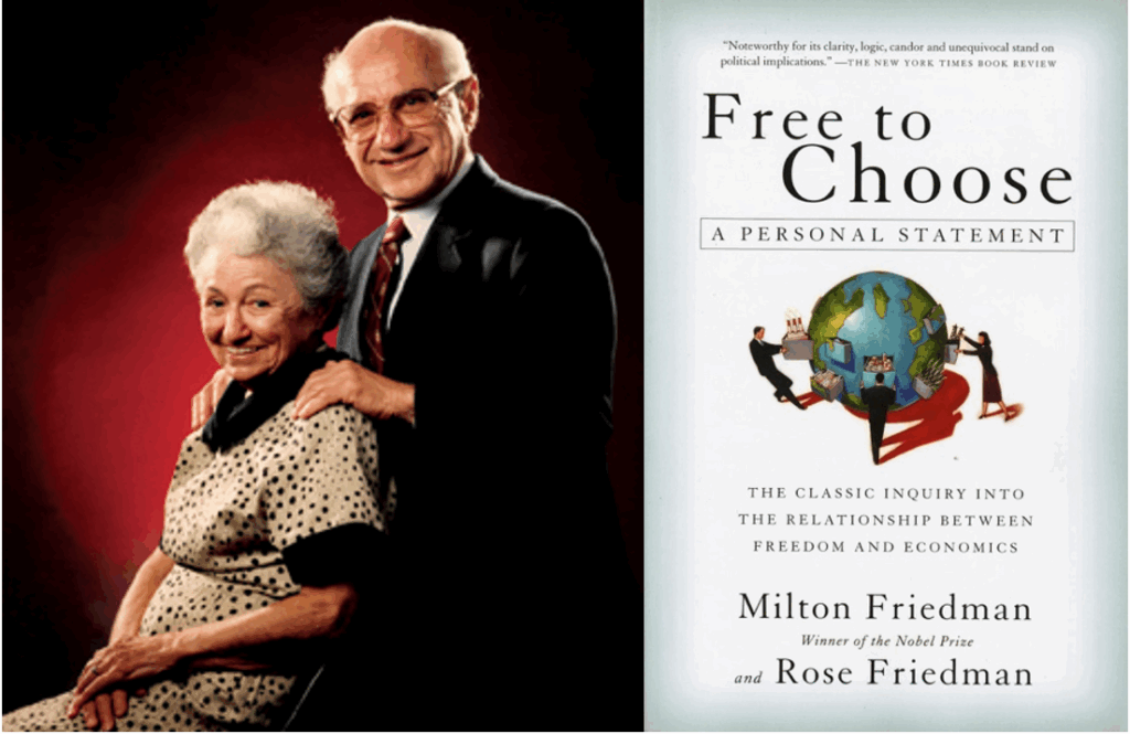 Have some respect: Nobel Prize-winning economist Milton Friedman noted the “striking contrast” between the performance of free markets and the respect they’re given; in Free to Choose, co-authored with his wife Rose, they argue that capitalism, freedom and prosperity are inextricably linked. 