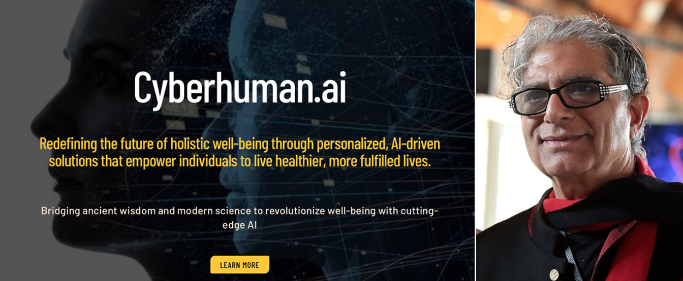 My swami, my shrink, my saviour: LLMs can deliver hyper-personalized responses that mirror a user’s emotional tone and feel profoundly connective, crafting the illusion of intimacy; New Age guru Deepak Chopra (right) promotes AI as a guide to “wisdom, insight, intuition, and expanded consciousness.”