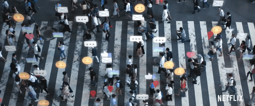 “Mine, manipulate and extract”: In The Social Dilemma (shown above) documentary filmmaker Jeffrey Orlowski explains how social media platforms use “a surveillance-based business model” to capture and monetize users’ personal information.