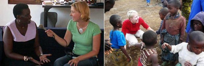 Interviewee Katie Lewis is pictured, before moving into a Vancouver neighborhood with a big homeless problem, she was a journalist.