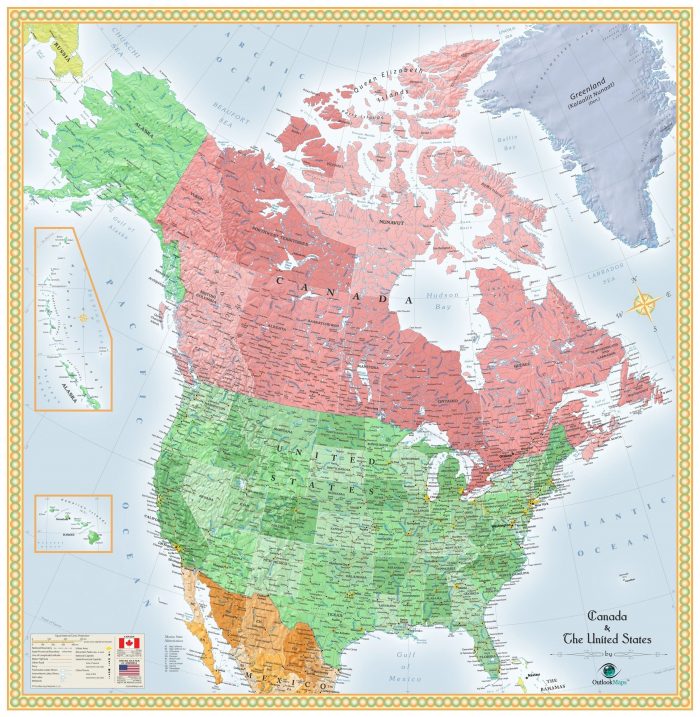 Redrawing North America to have a merged America and Canada to suit the political preferences of its people: What a concept.