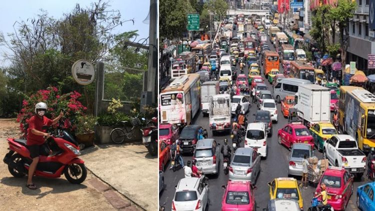 The seemingly chaotic roads of Thailand have become something of a mesmerizing dance for the author.