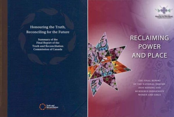 The cover of Canada's Truth and Reconciliation commission's report is shown.