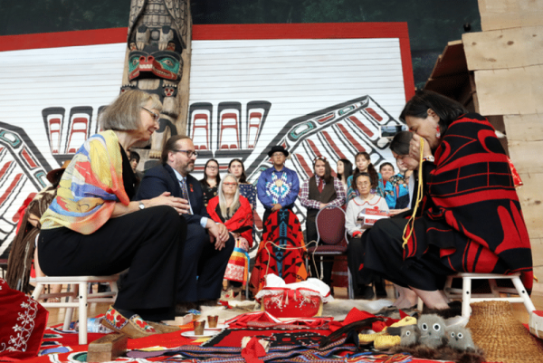 A $60 million exercise to accuse Canada of “genocide”: MMIWG healing ceremony in 2017 (above) and (below) closing ceremony in 2019.