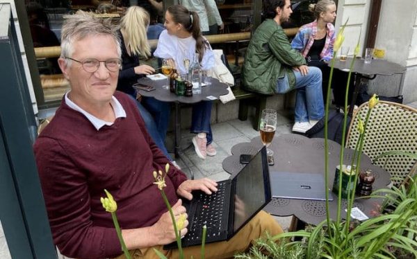 Picture of open cafe in Sweden where they did not force citizens into a lockdown to fight this pandemic.