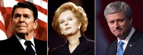 Ronald Reagan and Margaret Thatcher personified the successful conservative response to the declinism of the 1970s. Harper governed near the end of the post-Cold War era. Today brings new challenges.