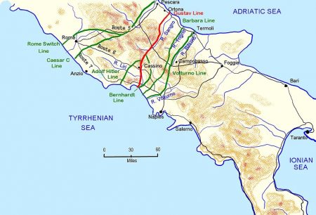 The Italian Campaign, Gustav line, Hilter line, Gothic line