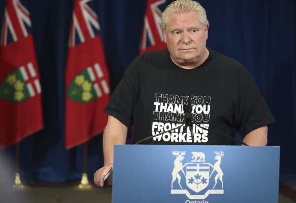 Doug Ford speaking on the Covid-19 situation in nursing homes