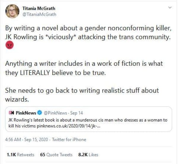 Feminism, social justice and armed peaceful protest: Titania McGrath is the satirical Twitter persona of British comedian Andrew Doyle.